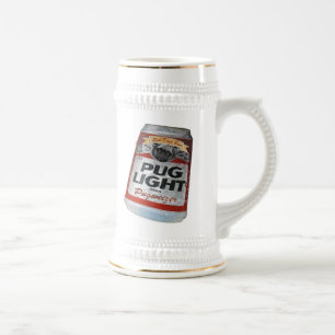 Pugweizerの軽いビール ビールジョッキ