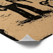 Pugzilla Poster – Cute Pug Monster Illustration ポスター (角)