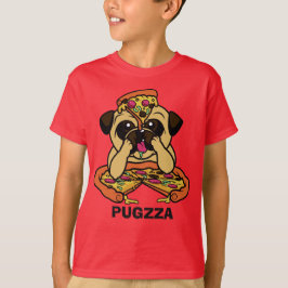 PUGZZA (おもしろいピザ)シャツとジャケット Tシャツ