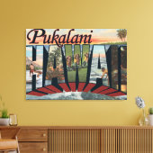 Pukalani, Hawaii – 大文字場面 キャンバスプリント (インサイチュ (リビング))