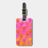 Pukanaのハワイのパイナップル日没のブレンド ラゲッジタグ (正面縦)