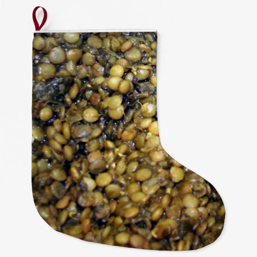 Pukey Boots! Xmas Stockings in Lentils! ラージクリスマスストッキング (正面)