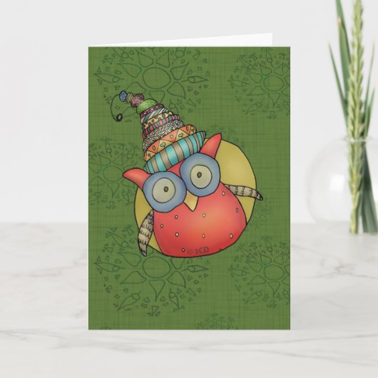 Puki休日のフクロウ シーズンカード (正面)