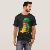 Puking Leprechaun Shirt Funny St Patrick's Day Dri Tシャツ (正面フル)