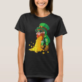 Puking Leprechaun Shirt Funny St Patrick's Day Dri Tシャツ (正面)