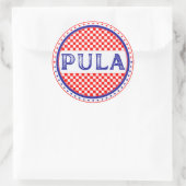 Pula City Pride Emblem – Croatian Identity ラウンドシール (バッグ)