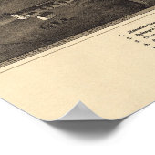 Pulaski, New York Bird's eye view 1885 Poster ポスター (角)