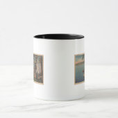 Pulaski, NYカヌーのビュー,キャンプ,テント,湖 マグカップ (中央)