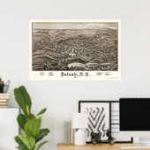 Pulaski, NY Panoramic Map - 1885 ポスター (ホームオフィス)