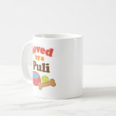 Puli (犬の品種)著愛される コーヒーマグカップ (正面左)