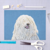 Puli 絵画's – かわいいオリジナルドッグアート 薄葉紙 (クラフト)