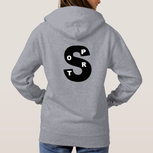 Pull à acpuche gris femme DESIGN SPORT パーカ (裏面)