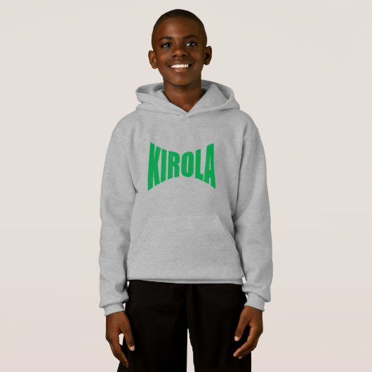 Pull à capuche acier enfants KIROLA (正面フル)