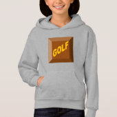 Pull à capuche  acier filles CHOCOLAT  GOLF  (正面)