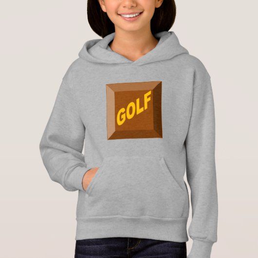 Pull à capuche  acier filles CHOCOLAT  GOLF  (正面)