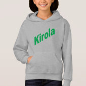 Pull à capuche acier filles   KIROLA  (正面)