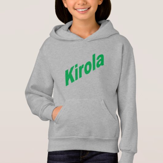 Pull à capuche acier filles   KIROLA  (正面)