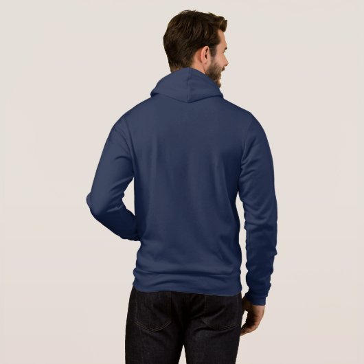 Pull à capuche bleu ESPANA パーカ (裏面フル)