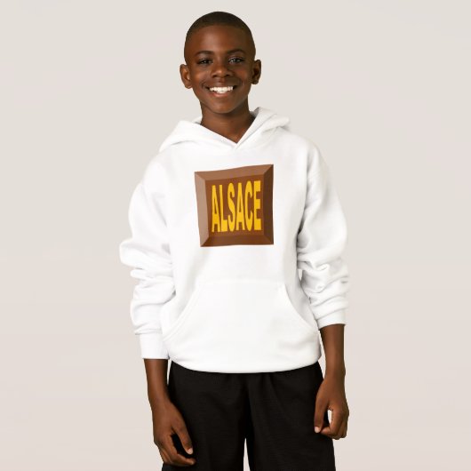 PULL A CAPUCHE HANES BLANC ALSACE (正面フル)