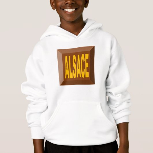 PULL  A  CAPUCHE  HANES  BLANC  ALSACE (正面)