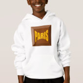 PULL A CAPUCHE HANES BLANC PARIS (正面)