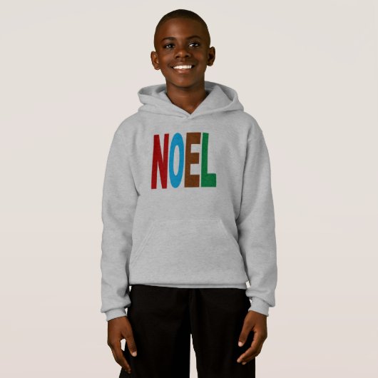 PULL A CAPUCHE HANES NOEL COULEURS (正面フル)