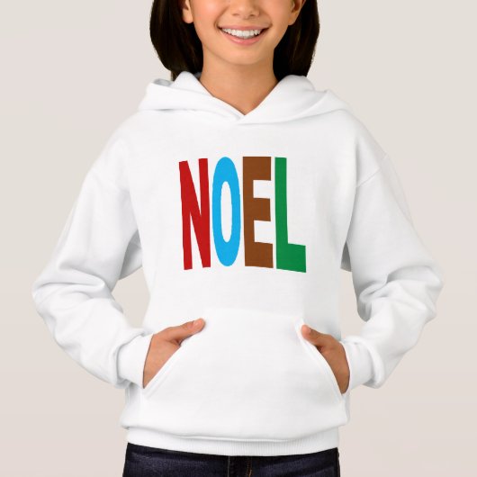 PULL   A CAPUCHE   NOEL  COULEURS (正面)