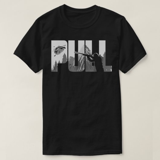 Pull Clay Shooting Cute Pigeon Shooters Players Fu Tシャツ (デザイン正面)