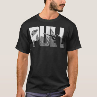 Pull Clay Shooting Cute Pigeon Shooters Players Fu Tシャツ