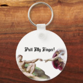 Pull My Finger - Michelangelo Creation Fart Mous キーホルダー (正面)