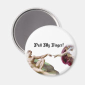 Pull My Finger - Michelangelo Creation Fart Mous マグネット (正面/裏面)
