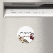 Pull My Finger - Michelangelo Creation Fart Mous マグネット (インサイチュ (食洗機))