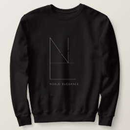 Pull Noir Pour Hommes (Noble Elégance) スウェットシャツ