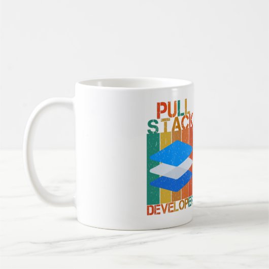 PULL STACK DEVELOPER - FULL STACK DEV コーヒーマグカップ (左)