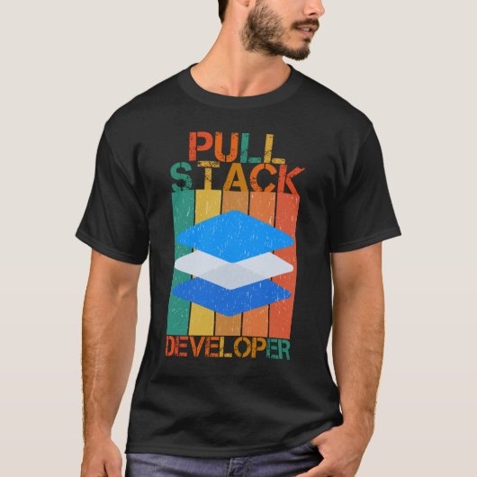 PULL STACK DEVELOPER - FULL STACK DEV Tシャツ (正面)