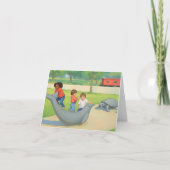 Pullen Park Raleigh NC Illustration カード (正面)