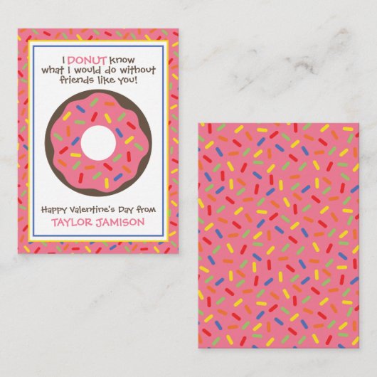Pulles Dout Valentine's Classroomカード ノートカード (正面/裏面)