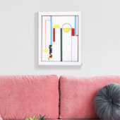 Pulley Abstract White Background Canvas Print キャンバスプリント (インサイチュ (リビング))