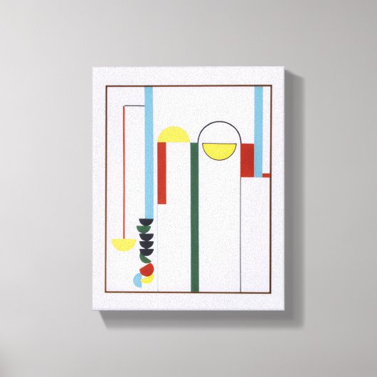 Pulley Abstract White Background Canvas Print キャンバスプリント (正面)