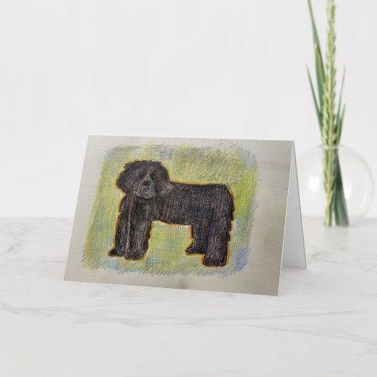 Pulli誕生日カード 箔グリーティングカード (正面)