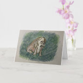 Pulli誕生日カード 箔グリーティングカード (蘭)