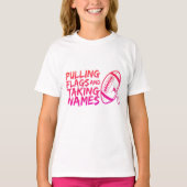 Pulling Flags and Taking Names  Neon Flag Football Tシャツ (正面)