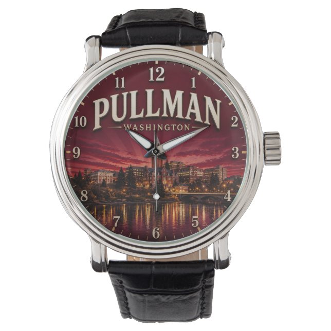 Pullman Washington College Town  腕時計 (正面)