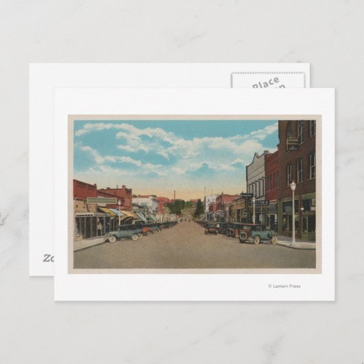 Pullman, WAView of Main StreetPullman, WA ポストカード (正面/裏面)