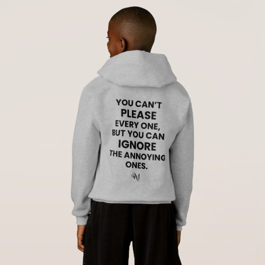 Pullover : Can Not Please Every One (gray) (裏面フル)