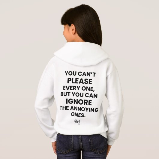Pullover : Can Not Please Every One (white) (裏面フル)