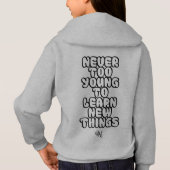 Pullover : Never Too Young (gray) (裏面)