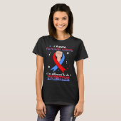 Pulmonary Fibrosis Awareness Month Ribbon Gifts Tシャツ (正面フル)