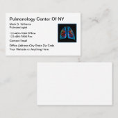 Pulmonologist Medical Business Card 名刺 (正面/裏面)