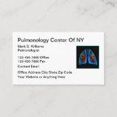 Pulmonologist Medical Business Card 名刺 (正面)
